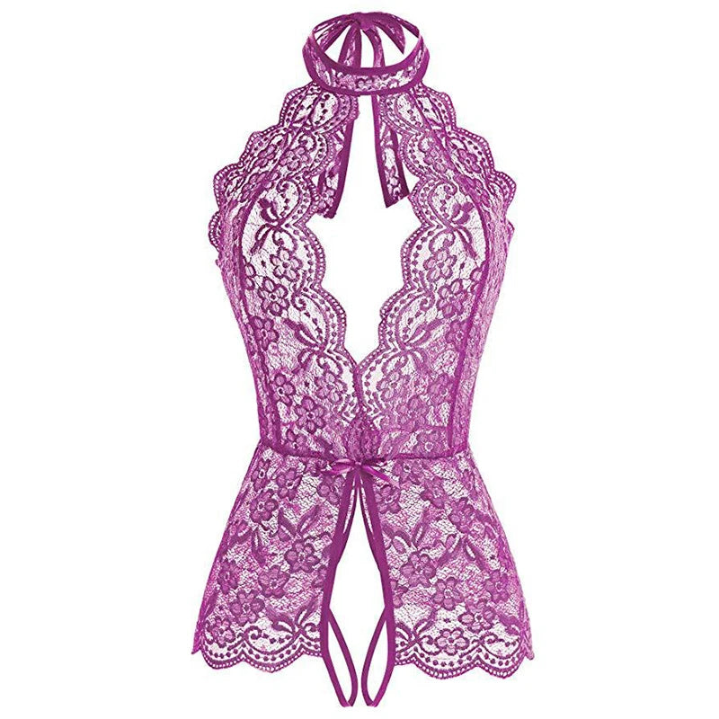 Sexy Dessous Porno Frauen Plus Größe S-2XL Bodysuit Rollenspiel Kleidung Transparent Nachthemd Offener Schritt Unterwäsche Exotische Kostüme