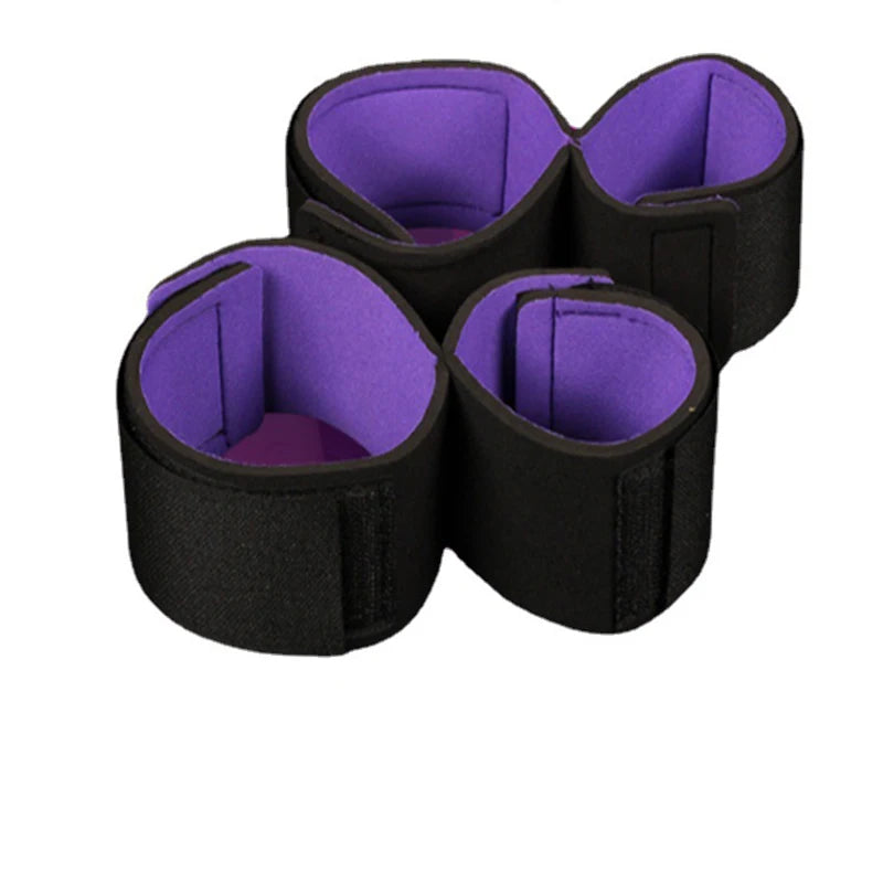 Juego de bondage BDSM para adultos, esposas, collar, muñeca, mordaza, correa, fetiche, SM, juguete sexual para mujeres y parejas, sin vibrador