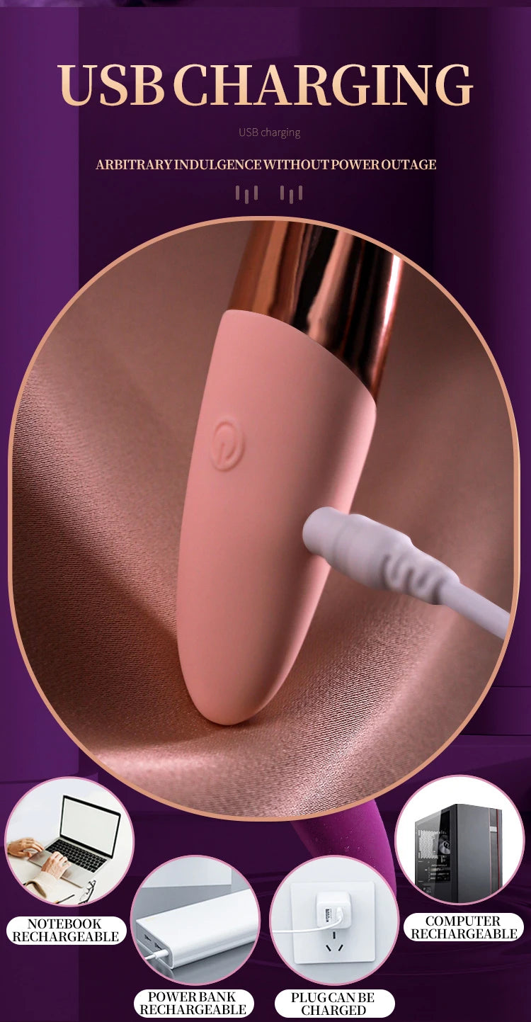 Vibrador de punto G para mujeres con estimulación magnética de miel, vibrador ultrasónico multifrecuencia con carga para mujeres.