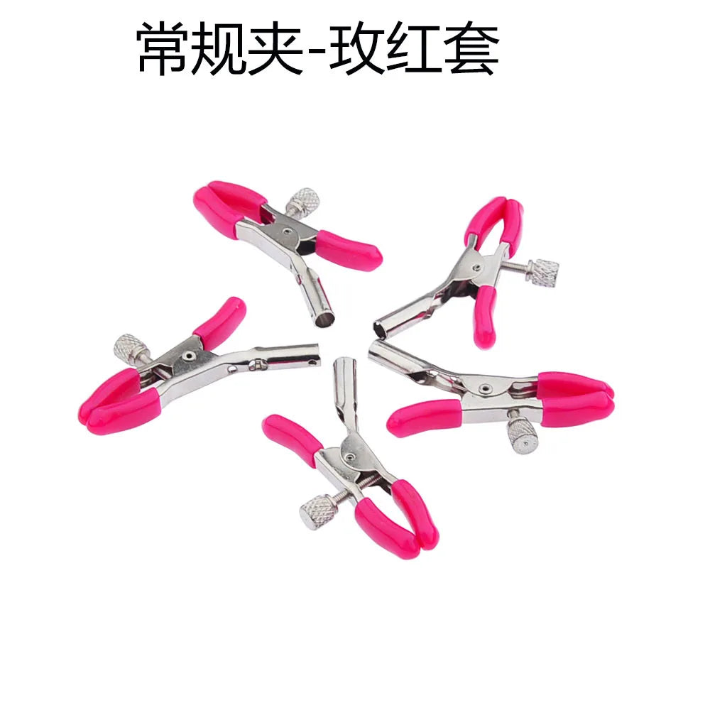 Pinzas para pezones BDSM, juegos para adultos, pinzas para pezones para mujeres, accesorios estimuladores, masajeadores, juguetes sexuales de bondage para mujeres y parejas.