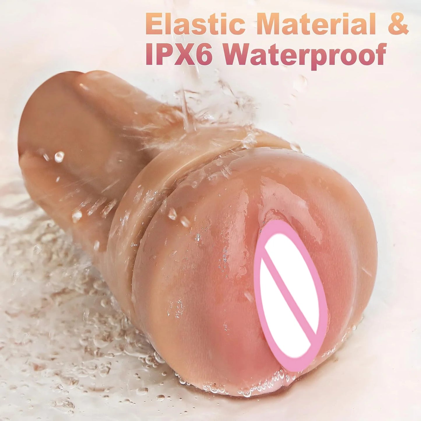 Männlicher Masturbator Cup Sexspielzeug für Männer Realistischer Taschenmuschi-Vibrator Erwachsenenbedarf Lebensechte Vagina-Textur Penis-Stimulator