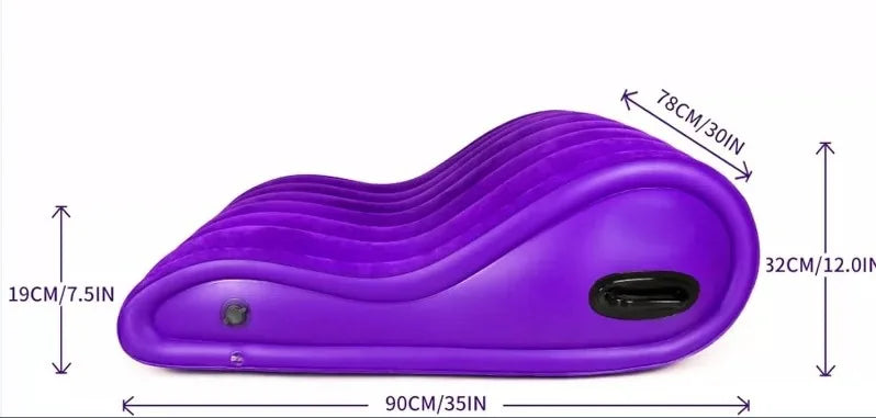 Sexy curvaceous sex pillows, sex toys, sex sofas are used for posture support. Couples' BDSM with handles bedroom sex furniture.