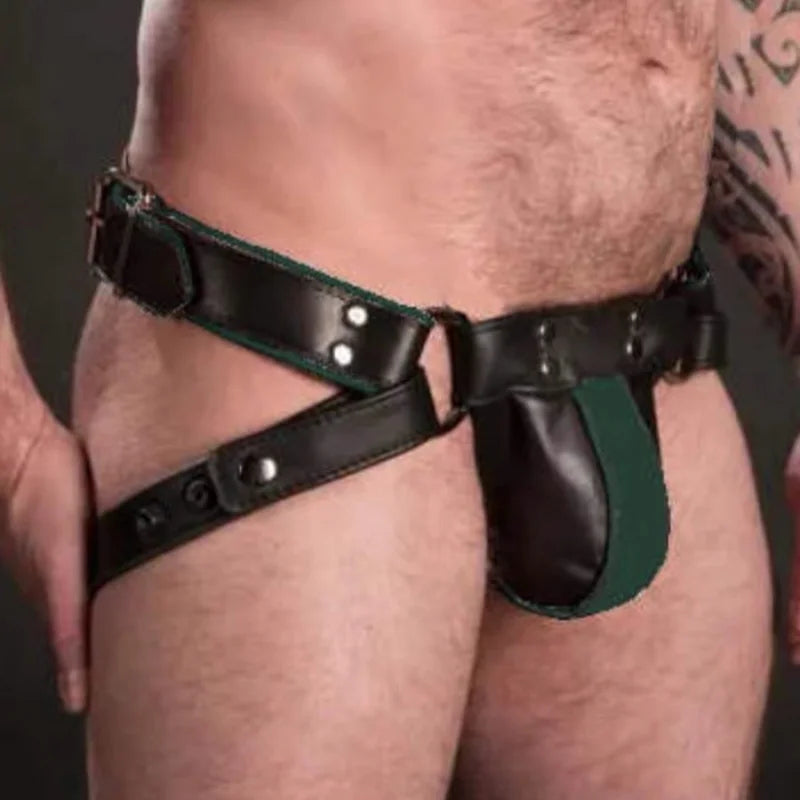 2024 Lencería sexy para hombre, suspensorio, pantalones exóticos, arnés de cuero, lencería sexy, BDSM, bondage, fetiche, gays, hombre, escenario, ropa de discoteca