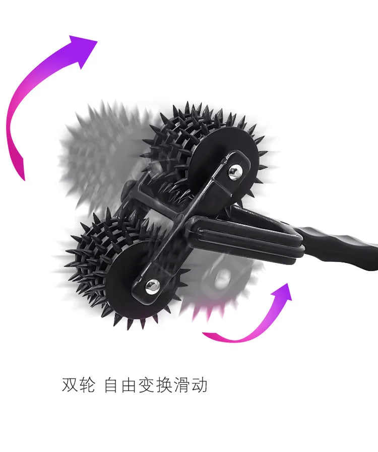 BDSM Slave Fetisch Spiele für Erwachsene Körper Nippel Schamlippen Massage Stimulator Sexspielzeug für Paare Pin Wheel Gear Roller Erotische Flirt-Tools