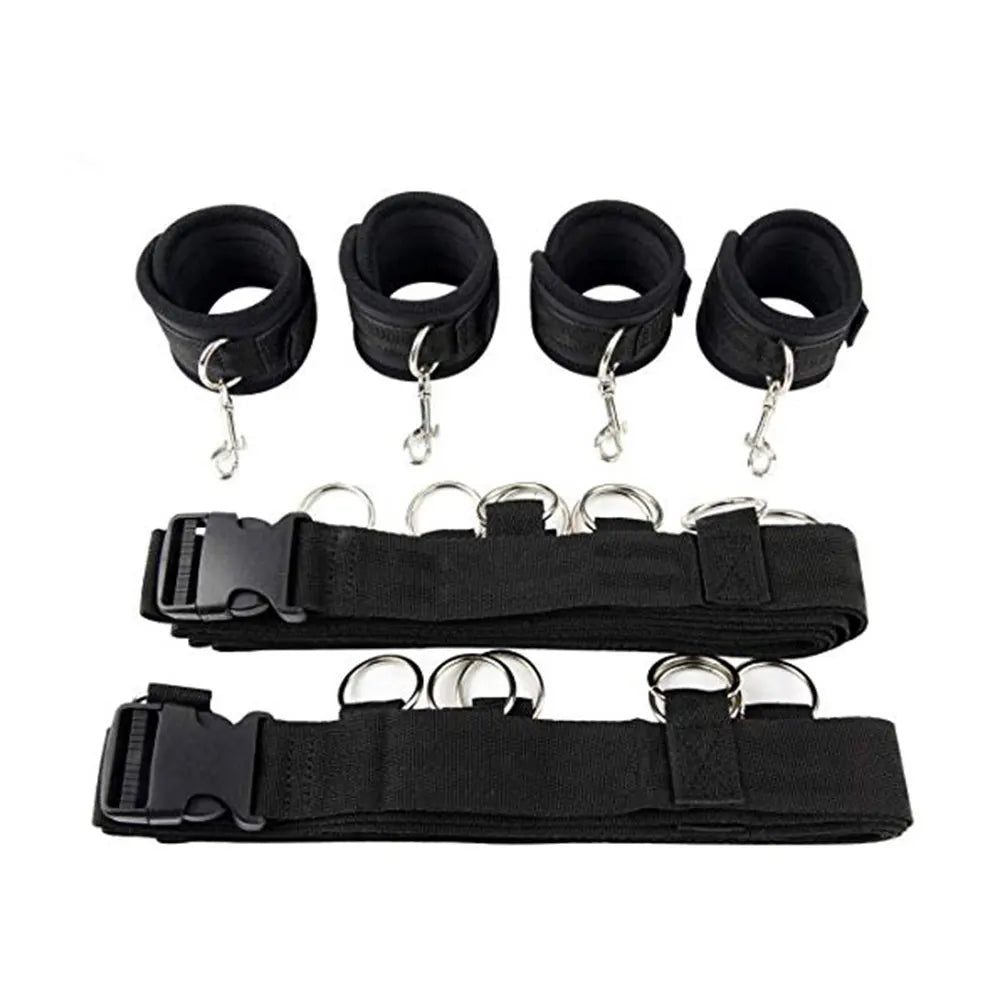 Juegos de bondage para cama BDSM, juguetes eróticos para mujeres y parejas, esposas para piernas abiertas, esposas para tobillos, juguetes y accesorios de sujeción.