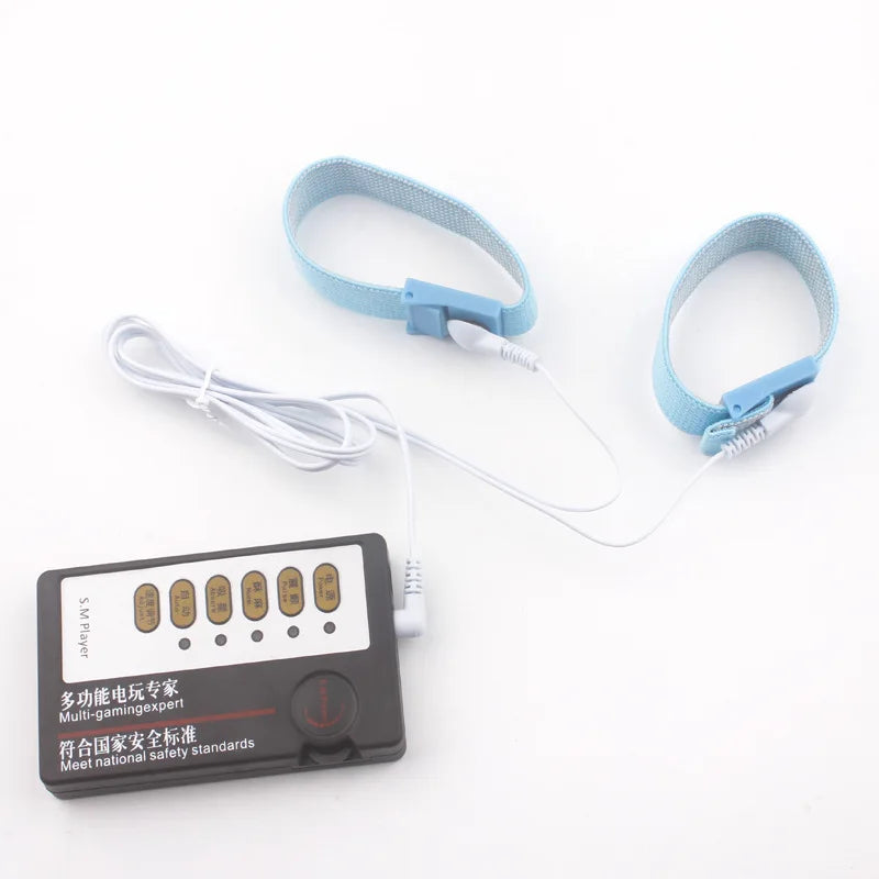 Electric Scrotum Ring Erotic Accessories Cock Rings Stimulator Adult Sex Toys For Men Electro Shock Penis Rings Sexual Toys