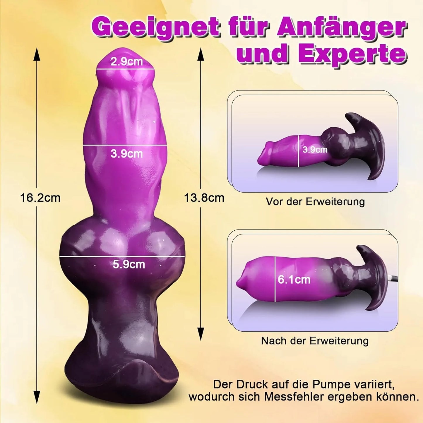 Consolador monstruo inflable con forma de pene y cola de animal, fantasía de perro, consoladores con nudo, tapón anal, fetiche, BDSM, juguetes sexuales para adultos para hombres y mujeres.