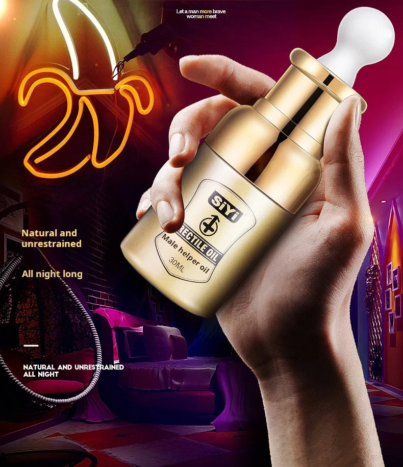 Aceite para agrandar el pene, potenciador del crecimiento y el tamaño, aceite de masaje afrodisíaco para aumentar el rendimiento y el placer sexual.
