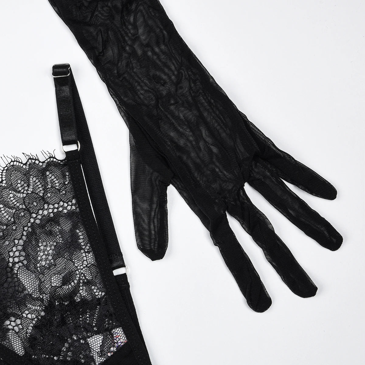 MUZISKAT 2024 Neue bequeme durchsichtige Mesh-Hohlspitze Stickerei Spleißen Design Erotische Dessous Onlyfans