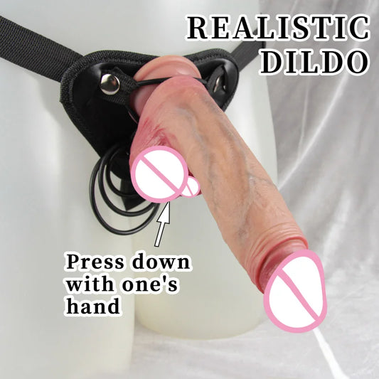 Lesben Strap-On Dildo Squirting Penis Schiebe-Vorhaut Dildo Big Dick Silikon Dildo Anal Sex Spielzeug für Frauen Paar Masturbator