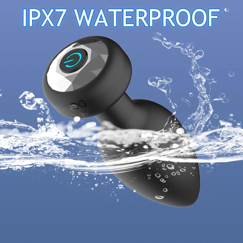 Vibrierender Analvibrator für Männer, 10 Vibrationen, kabellose Steuerung, Butt Plug, Sexspielzeug für Paare, Prostatamassagegerät, Produkte für Erwachsene und Schwule