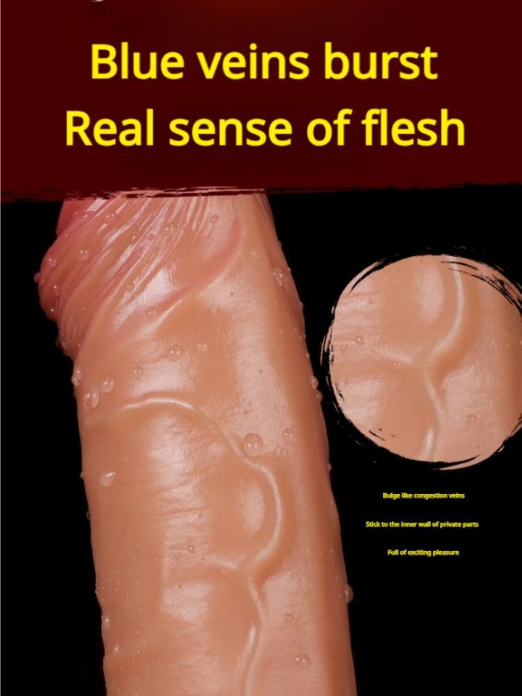 Dildos con chorros, eyaculación a través del escroto, pene con chorros, pene realista, orgasmos vaginales femeninos.