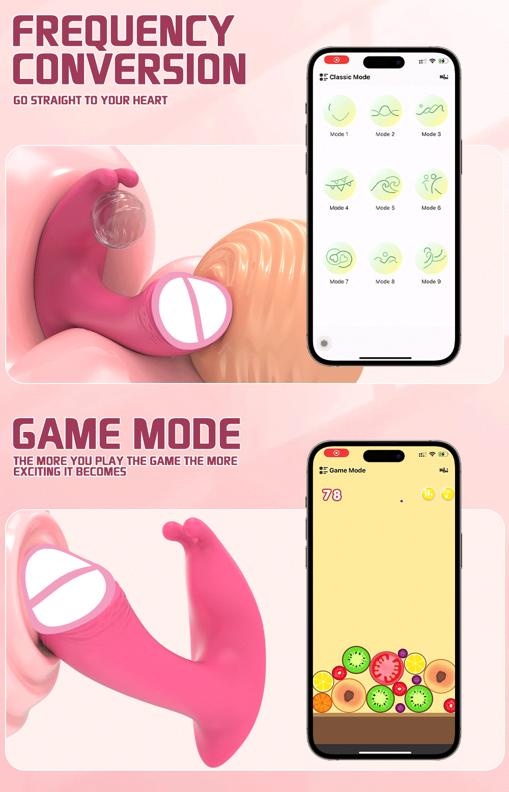 Vibrador vaginal con control por Bluetooth para masturbación femenina, estimulador de clítoris, vibrador portátil, productos eróticos para adultos.