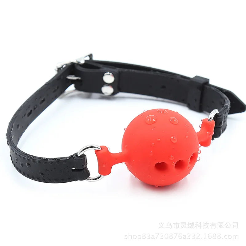 Juegos eróticos BDSM para adultos, mordaza con bola, ataduras, gancho para nariz y boca, arnés de cuero para la cabeza, juguetes sexuales para mujeres y parejas.