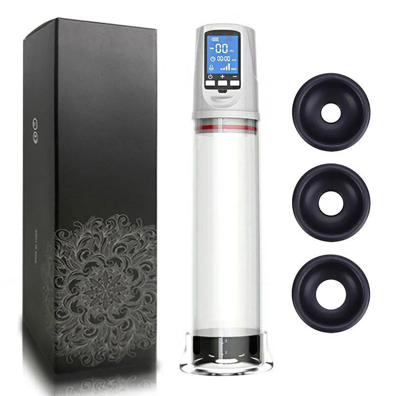 Sexspielzeug für Männer Elektrische Vakuum-Penispumpe Vergrößerung Dick Pump Penis Trainer Extender Verzögerte Ejakulation Masturbator 18+