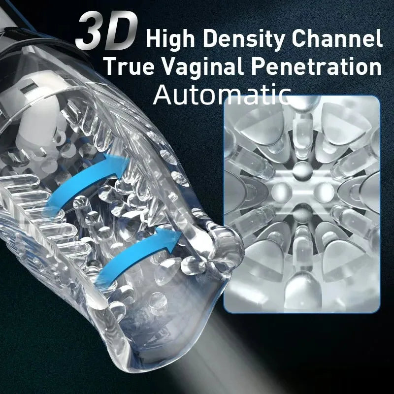 Juguetes sexuales para hombres, máquina automática eléctrica con pistón giratorio, masturbador masculino, copa, consolador vaginal, vibrador oral real.