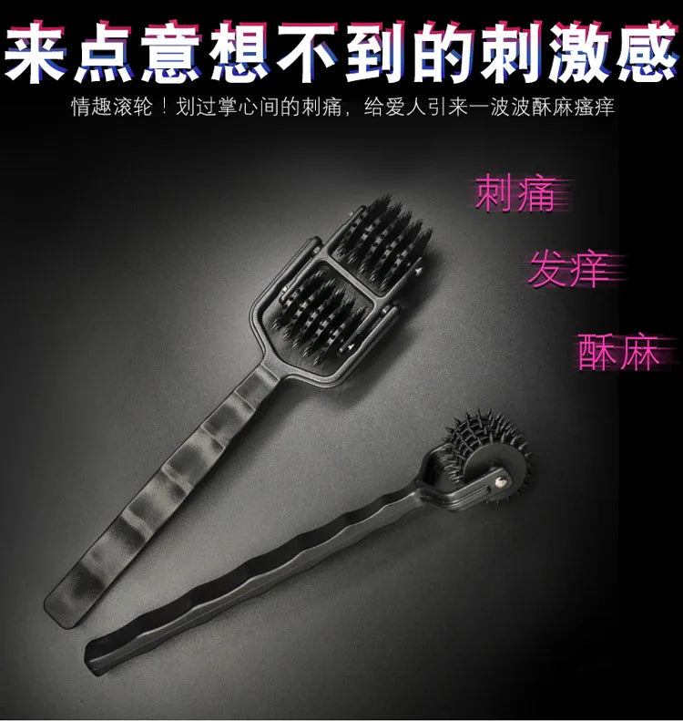 BDSM Slave Fetisch Spiele für Erwachsene Körper Nippel Schamlippen Massage Stimulator Sexspielzeug für Paare Pin Wheel Gear Roller Erotische Flirt-Tools