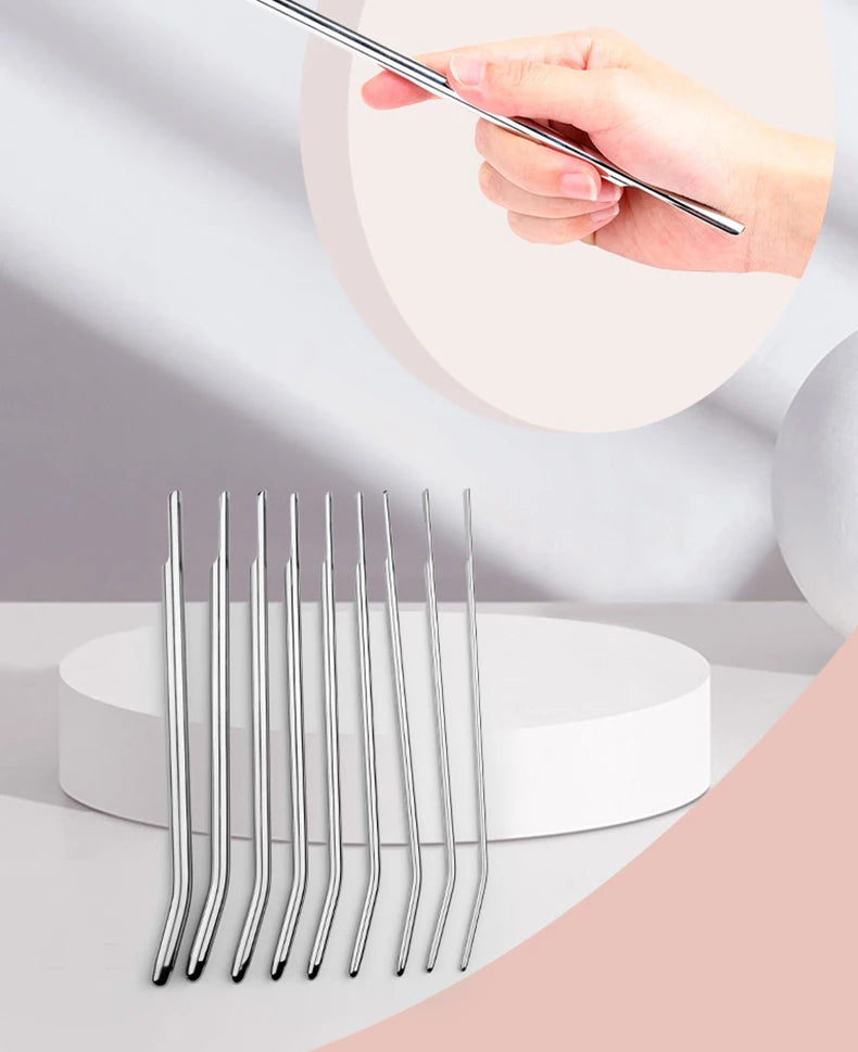 Erwachsene Sexspielzeug für Männer Penis Plug Dehnung Männliche Privatgüter Glatter Kopf Edelstahlkatheter Harnröhrengeräusche Dilatatoren