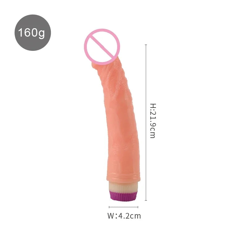 Vibradores para mujeres, producto sexual, vibrador, consolador, juguetes sexuales para mujeres, consolador realista, pene grande, suave, vibrador, masajeador de vagina.