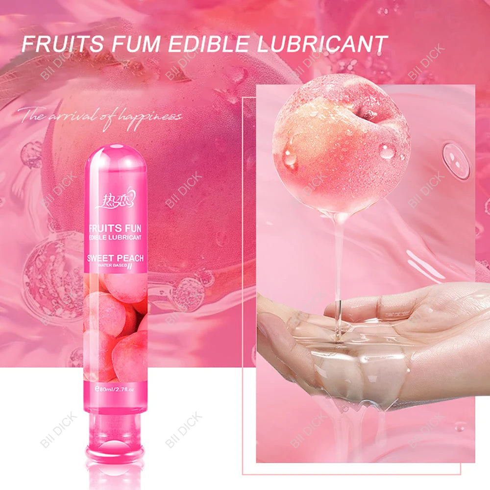 Gleitmittel mit Erdbeergeschmack, Sex-Gleitmittel, Gleitmittel auf Wasserbasis, Oralsex, Analsex, Masturbation, fruchtiges Gleitmittel, 30 ml