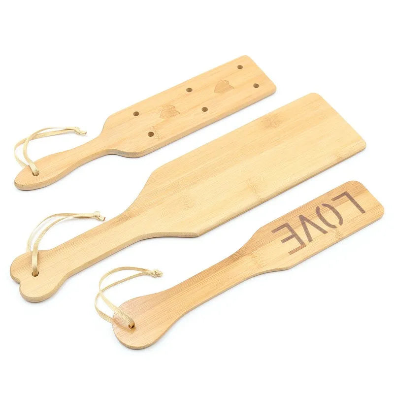 Juguetes de azotes BDSM con superficie lisa, juego ligero, látigo de madera de bambú para fetiche, azotador, esclavo, fantasía, tienda erótica para adultos