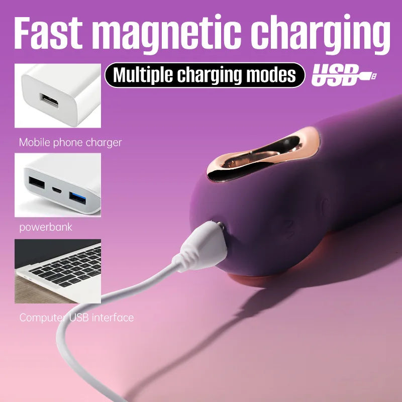 Consolador vibrador potente con vibración multifrecuencia, resistente al agua, estimula el punto G y el clítoris. Productos para adultos. Masajeadores vibratorios para mujeres.