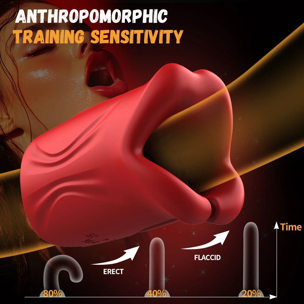 Juguetes sexuales masculinos para adultos, masturbador masculino con 9 modos de vibración, potente dispositivo de entrenamiento del pene con vibración, juguete sexual masculino.