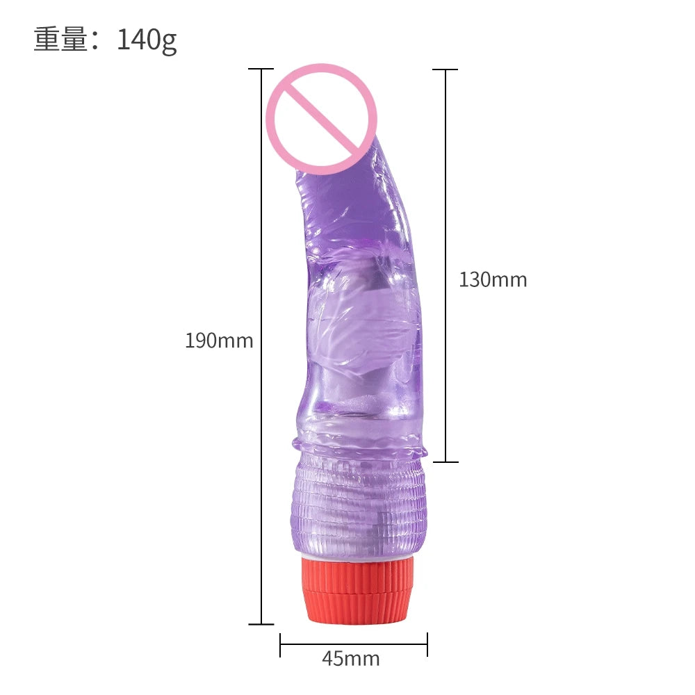 Vibradores para mujeres, producto sexual, vibrador, consolador, juguetes sexuales para mujeres, consolador realista, pene grande, suave, vibrador, masajeador de vagina.