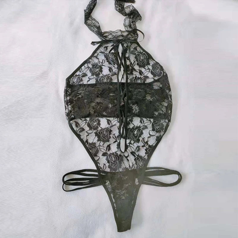 Sexy Dessous Porno Frauen Plus Größe S-2XL Bodysuit Rollenspiel Kleidung Transparent Nachthemd Offener Schritt Unterwäsche Exotische Kostüme