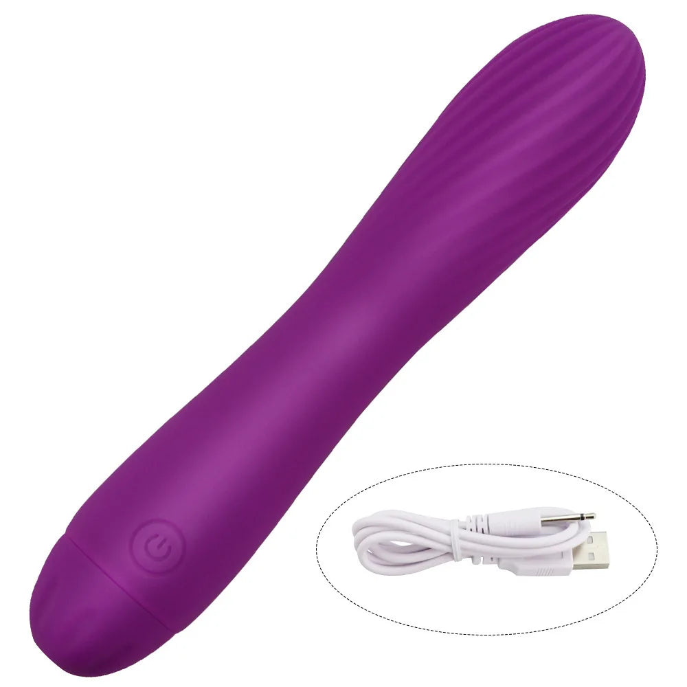 Vibrador potente para punto G, vibrador AV, consolador recargable, masajeador, estimulador de clítoris, masturbación, juguete sexual erótico para mujeres.