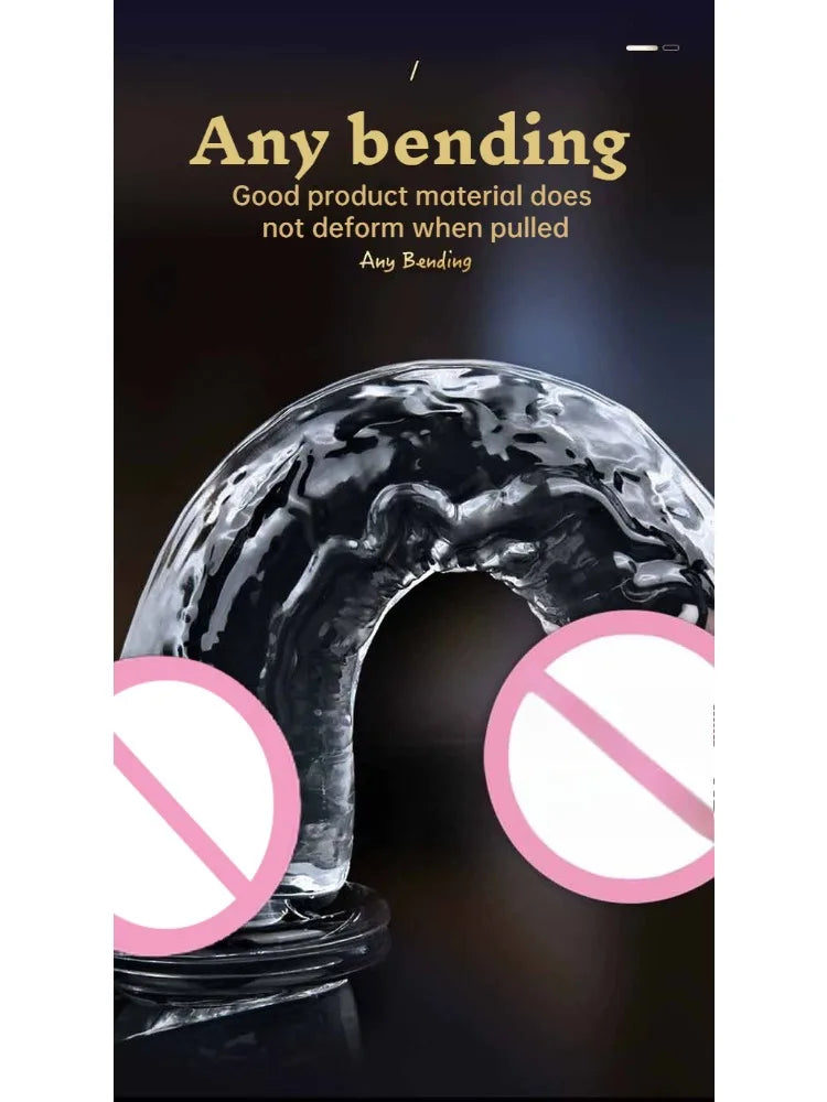 Consolador realista con ventosa para mujer, juguete sexual para adultos, masturbación anal vaginal, pene, consolador