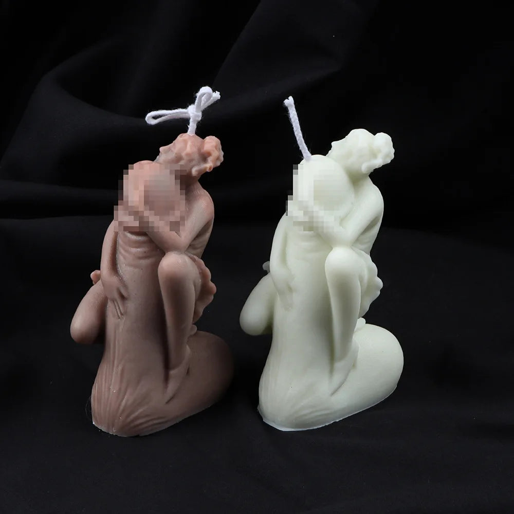 Erotic Dick Silicone Candle Mold for DIY Aromatherapy Candle Plaster Ornaments Soap Epoxy Resin Mould Handicrafts Making Tool