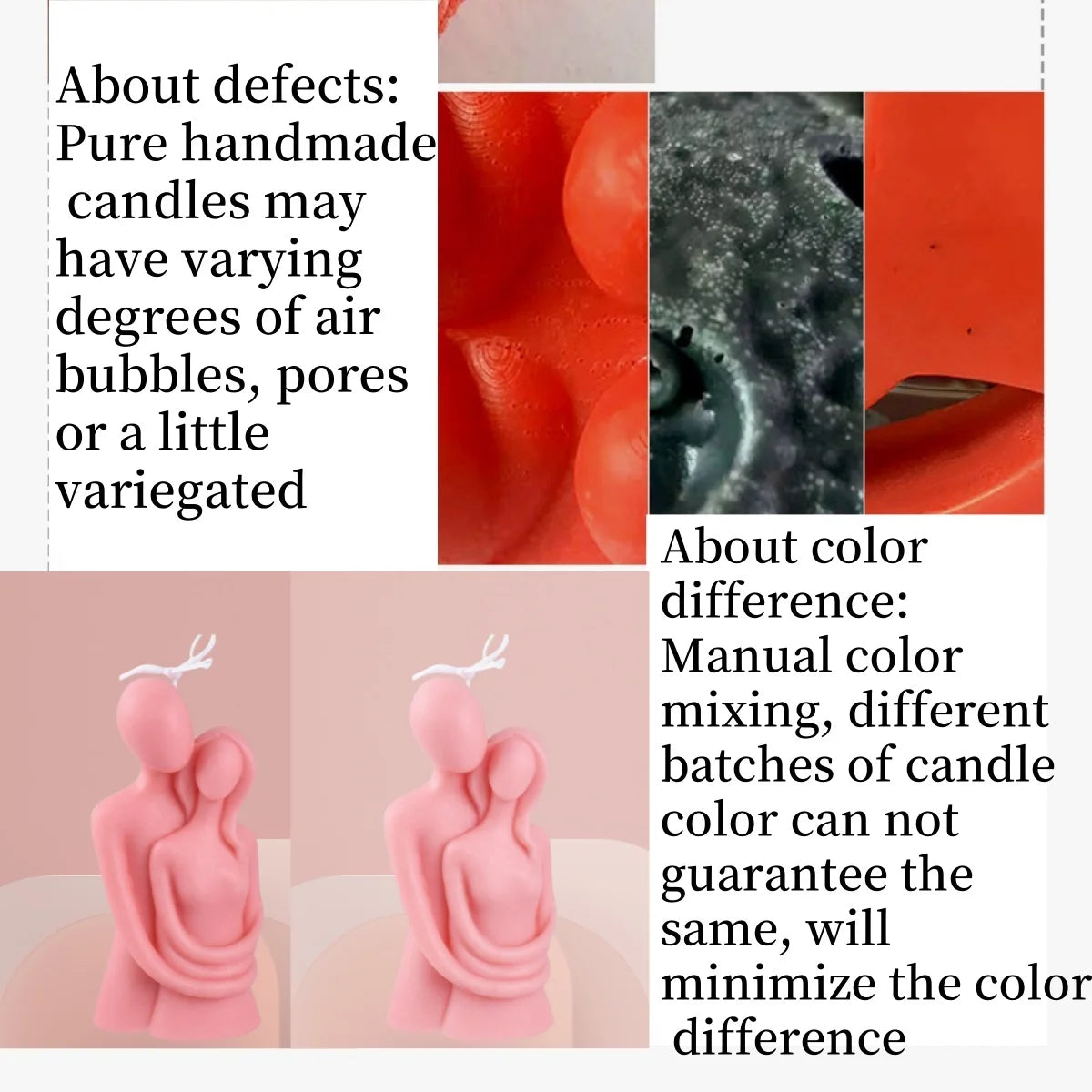 3D Embracing Men Women Scented Candle Simple Couple Lover Body Soy Wax Aroma Candle Home Wedding Supplies Unique Festive Gifts