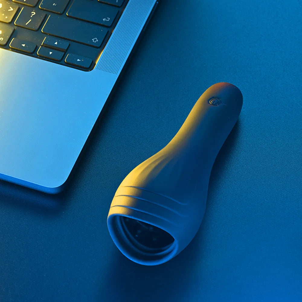 Juguetes sexuales para hombres, masajeador de pene recargable con 10 vibradores, masturbador masculino, retardante de larga duración, entrenador de glande, vibrador para hombre.