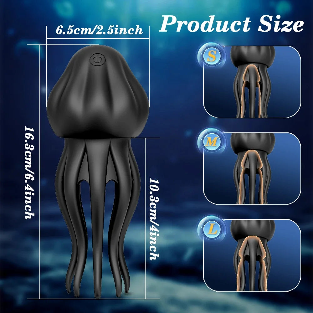 Masturbador masculino, juguetes sexuales para hombres, 10 potentes vibradores de entrenamiento de pene para hombres, masturbadores, juguetes sexuales, envoltura de entrenamiento 360