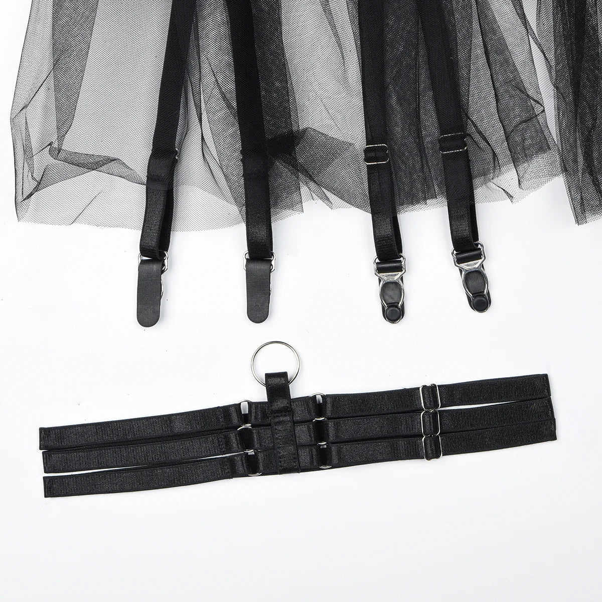 MUZISKAT 2024 Neue bequeme durchsichtige Mesh-Hohlspitze Stickerei Spleißen Design Erotische Dessous Onlyfans