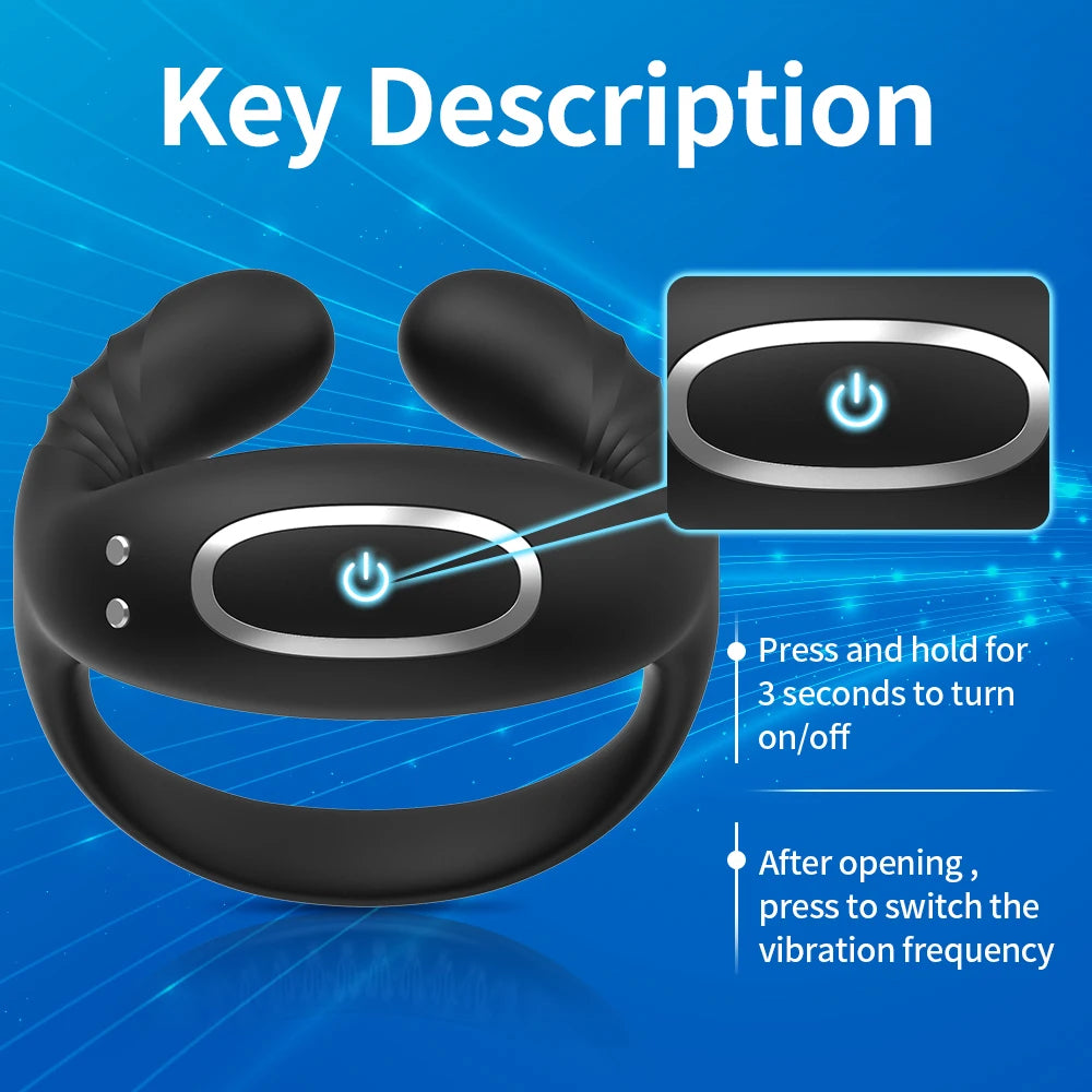 Vibrator Cockring Penisring Penisring an für Mann Verzögerung Ejakulation Sexspielzeug für Männer Paarringe Penisring Spielzeug für Erwachsene 18+