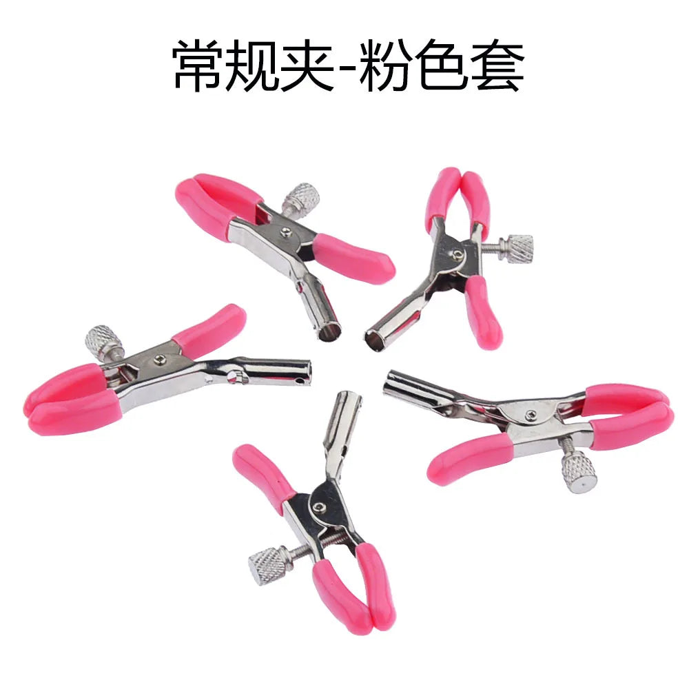 Pinzas para pezones BDSM, juegos para adultos, pinzas para pezones para mujeres, accesorios estimuladores, masajeadores, juguetes sexuales de bondage para mujeres y parejas.