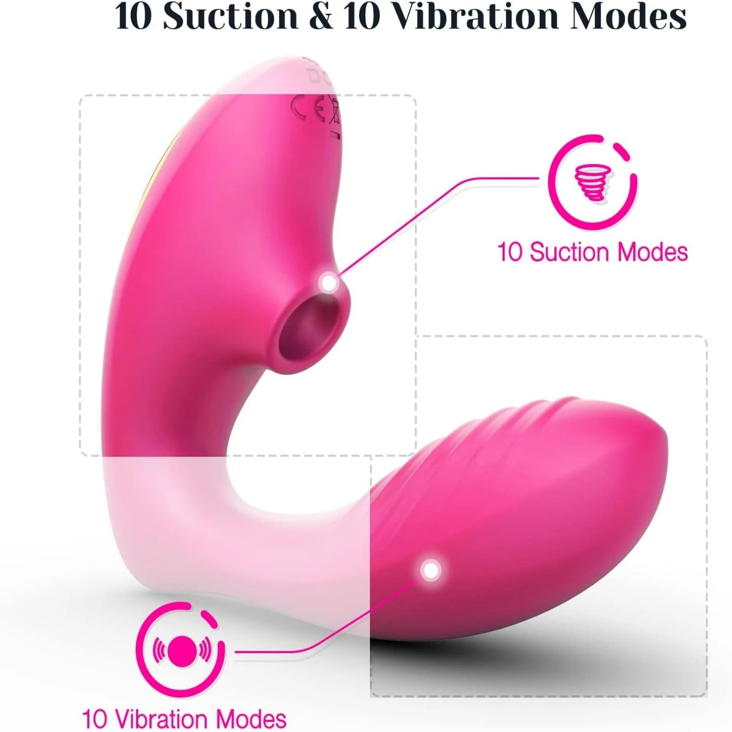 Vibrador para mujer, consolador, succionador de clítoris y pezones, estimulador de clítoris con succión oral, masajeador para adultos, juguetes sexuales.
