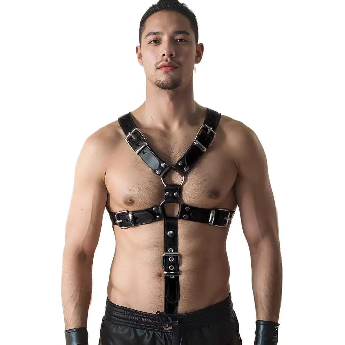 Bdsm Homme Harness Nighclubwear Schultergürtel Herren Fetisch Leder BDSM Bondage Sexual Body Chest sexy Outfits Herren