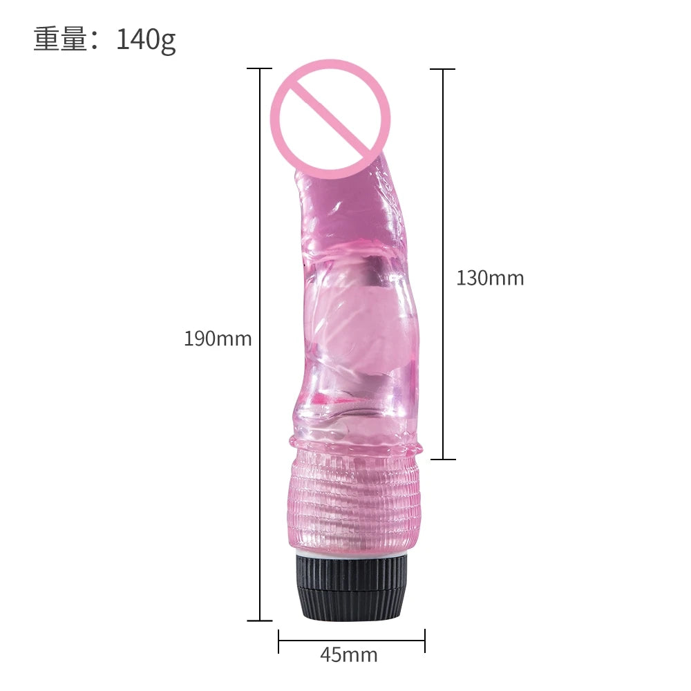 Vibradores para mujeres, producto sexual, vibrador, consolador, juguetes sexuales para mujeres, consolador realista, pene grande, suave, vibrador, masajeador de vagina.