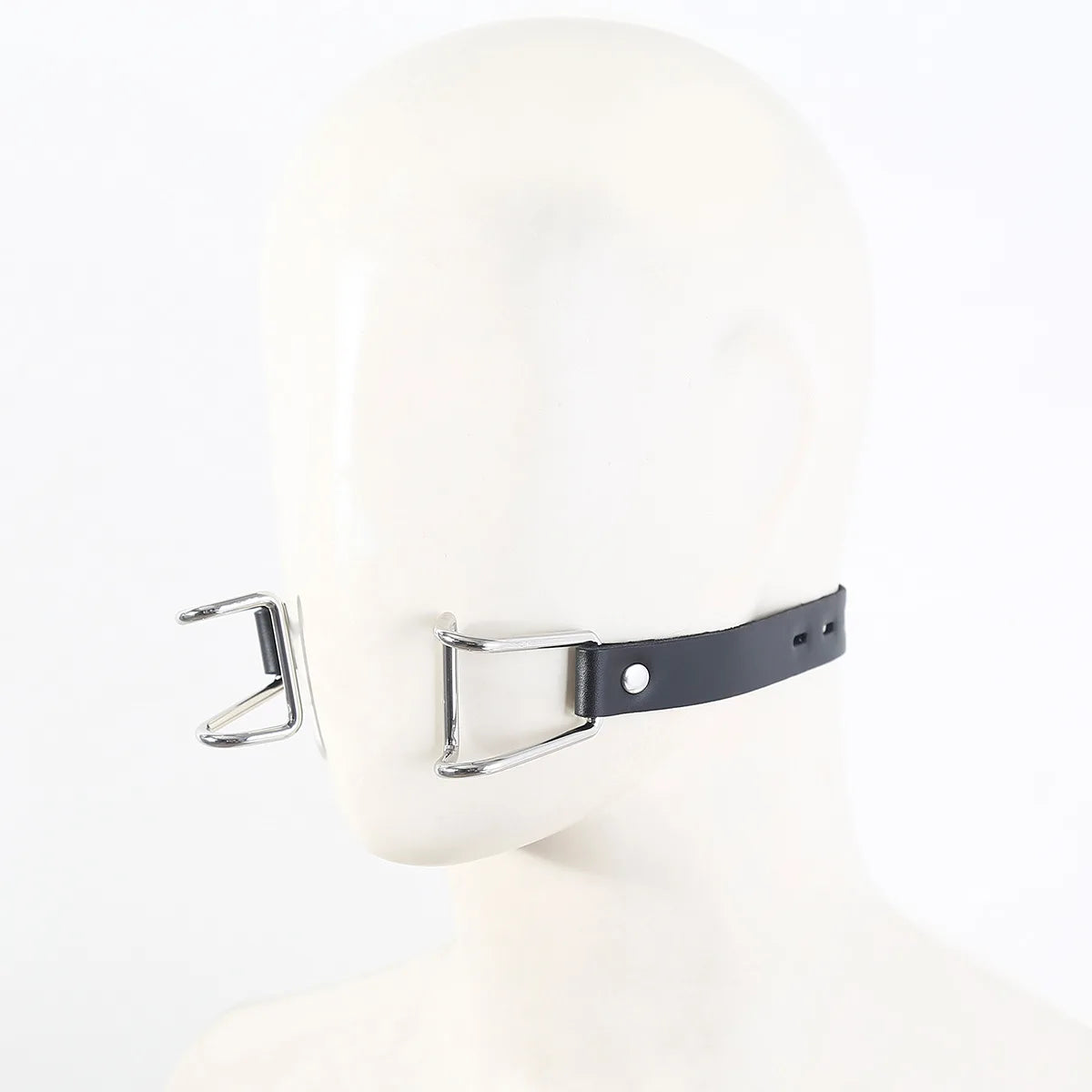 Mordaza de boca integrada de metal para sexo BDSM con gancho nasal ajustable, tapón de expansión, juguetes sexuales para parejas, juegos SM, juguetes para adultos