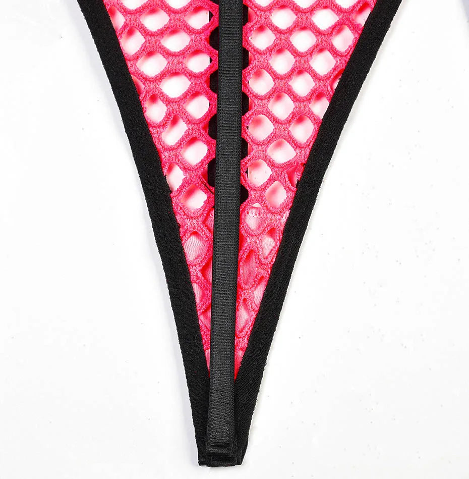 Conjunto de lencería sexy JSY para mujer, ropa interior corporal, camisón de malla transparente, ropa de dormir, lencería erótica, disfraces porno