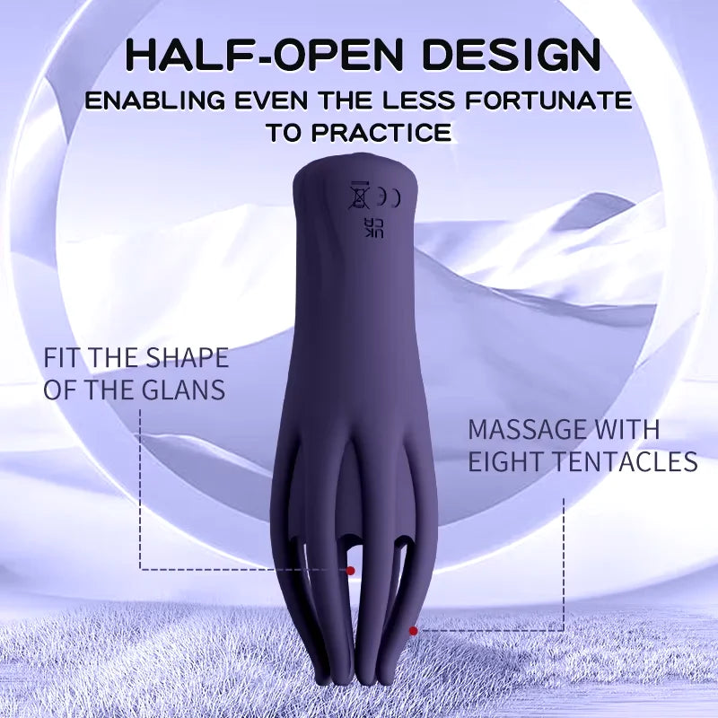 Masturbador masculino vibrador, vibrador para glande, masajeador eléctrico de pene, ejercitador retardante, estimulador de vibraciones, juguetes sexuales para adultos.