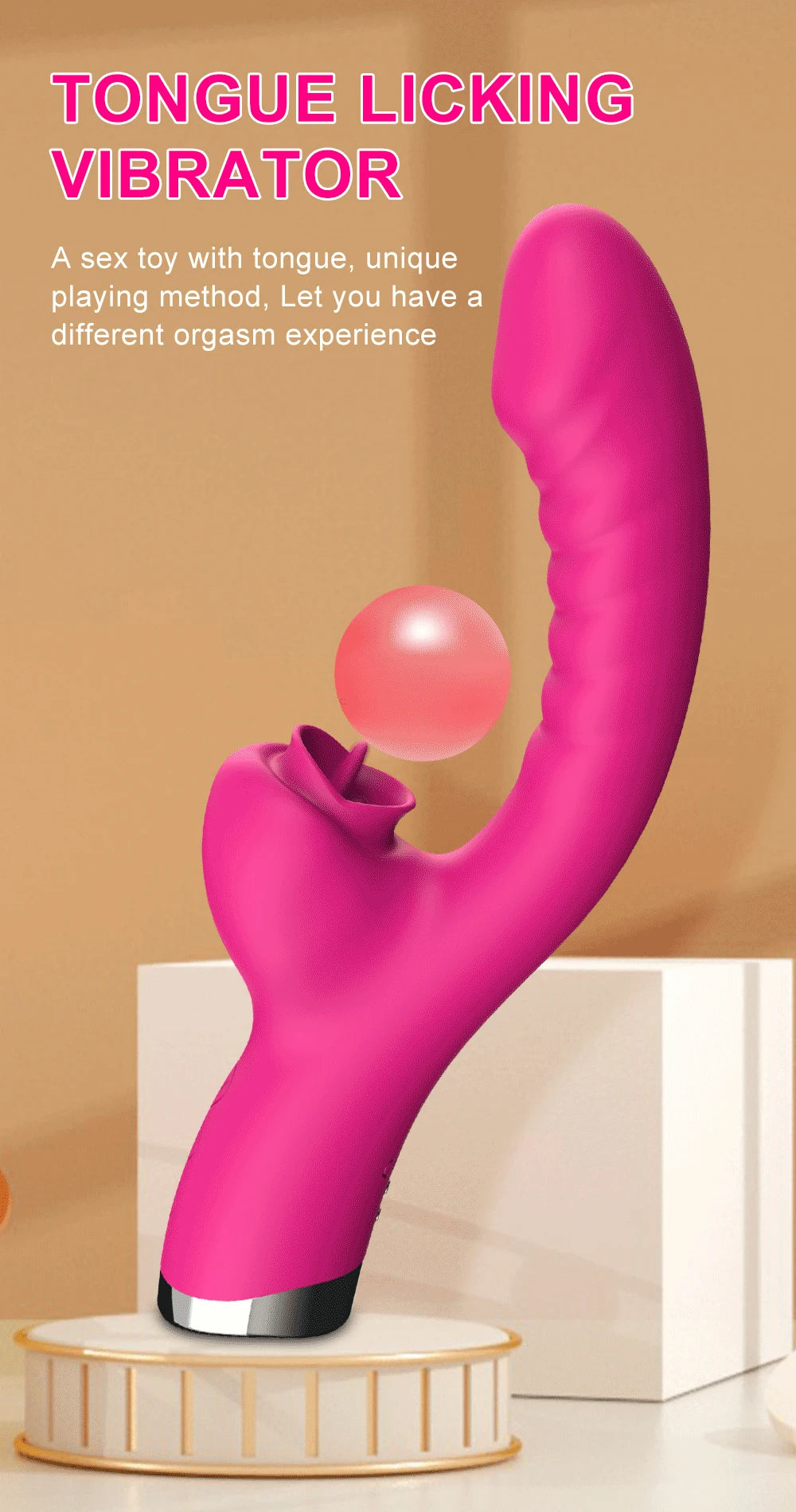 Vibrador para lamer la lengua 2 en 1, juguetes sexuales para mujeres adultas, consoladores, vibradores, estimulador de clítoris con 20 velocidades, producto sexual.