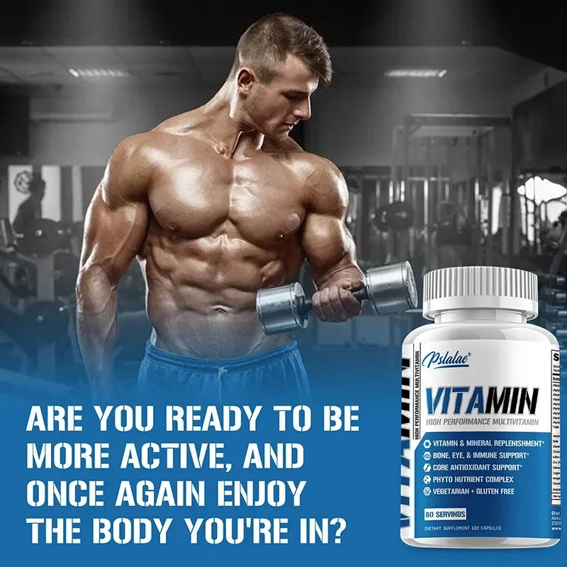 Multivitamínico para hombres mayores de 50 años: fórmula de alta potencia para la salud cerebral, ocular y cardíaca.