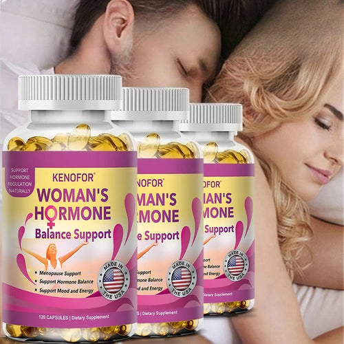 Kenofor Women's Health Balance Supplement, enthält Sojaflavonoide, hilft, die Stimmung zu regulieren und die Energie während der Wechseljahre zu verbessern