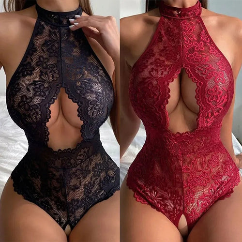 Lencería sexy para mujer, vestido erótico de encaje, ropa porno, lencería transparente, ropa de dormir sexy para sexo, ropa interior, disfraces