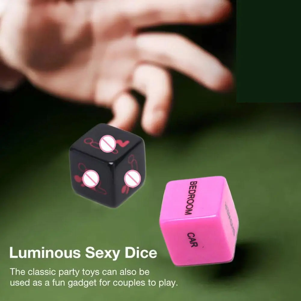 Juego de 5 dados sexys para adultos, divertido juego de posturas de amor para parejas, erótico, noctilucente, para amantes, juego previo, juguete romántico para fiestas.