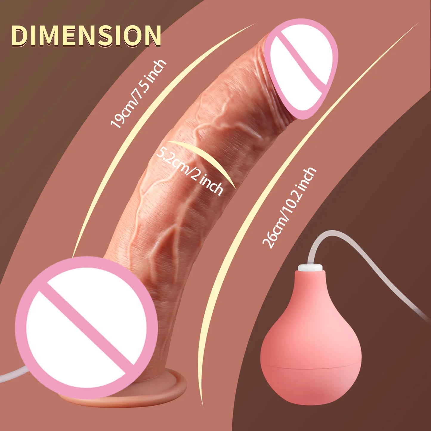 Consolador eyaculador realista para mujer, masturbador masculino, vaginal, anal, juguetes sexuales para adultos, pene rociado con agua